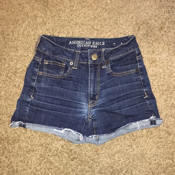 American Eagle High Waisted Denim Shorts - Picture 1 of 5